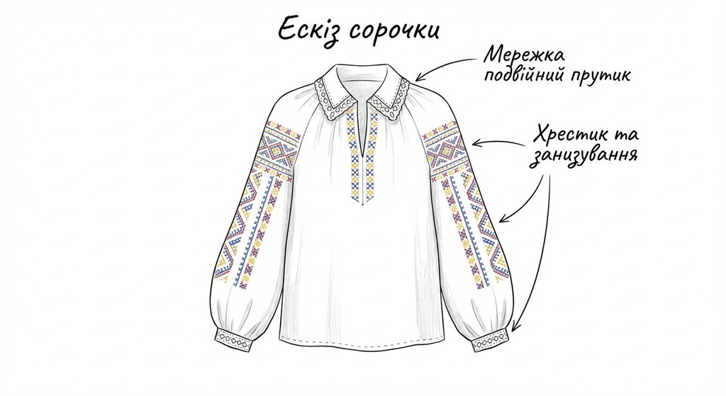 ескіз сорочки