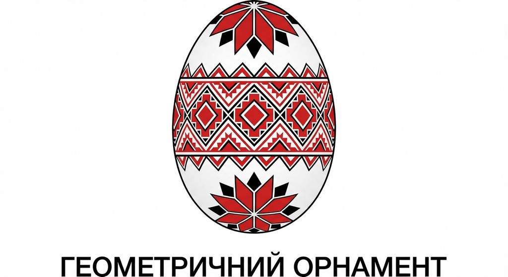 геометричний орнамент писанки