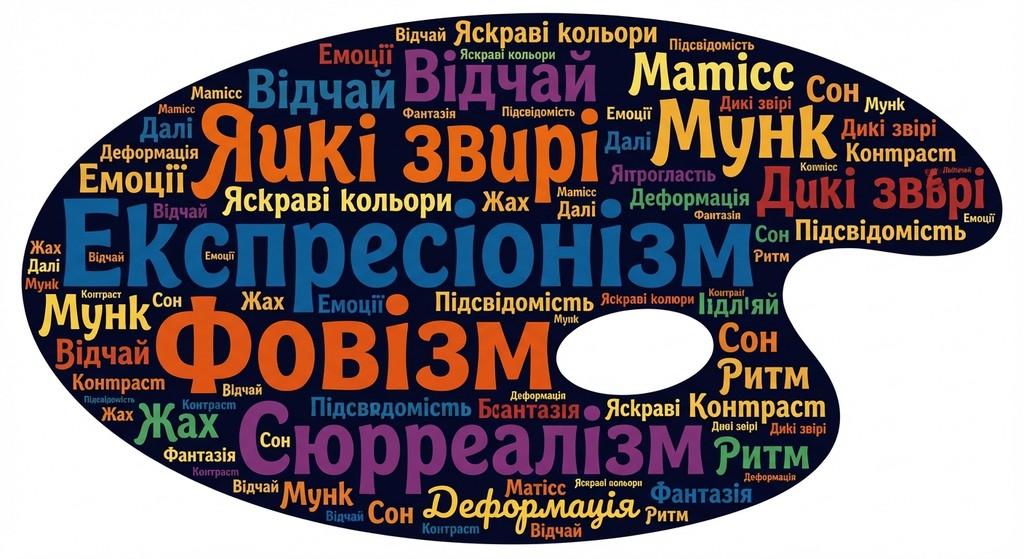 хмара слів, правильність якої перевіриш наприкінці уроку.